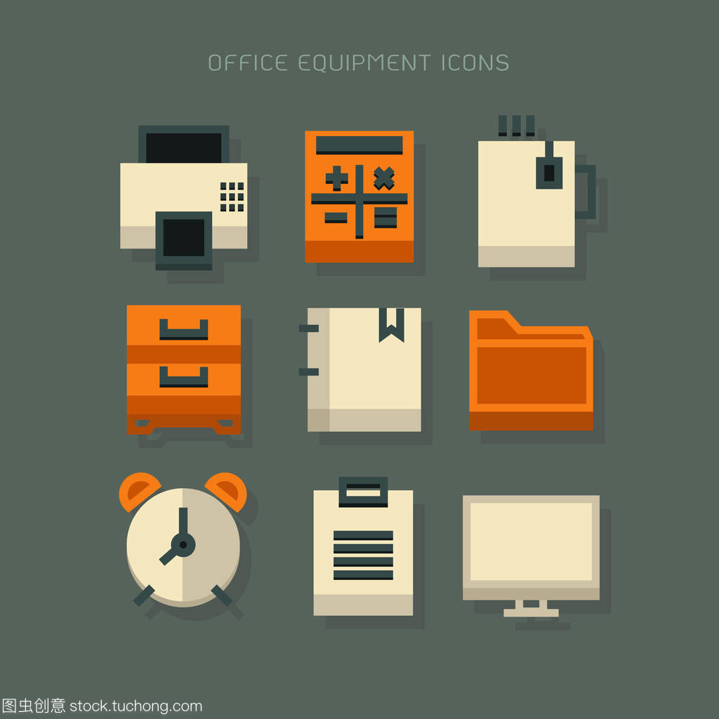 图标的办公室设备业务团队 从金融利润离心矢量到胜利之路